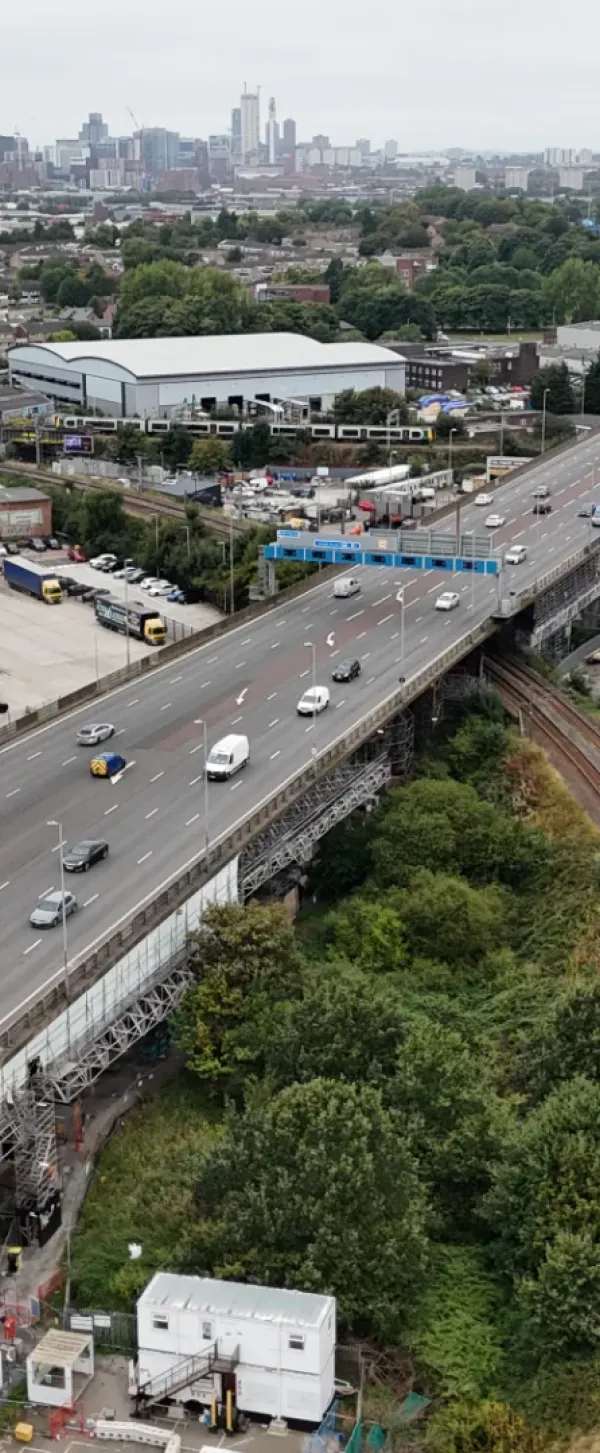 A38(M) Tame Valley Viaduct strengthening works in Birmingham