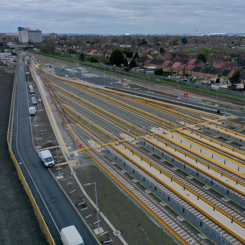 Gosforth Depot aerial shot
