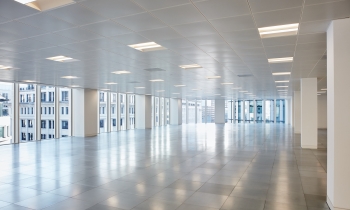 Interior view of King William Street 10-storey office and retail back to frame refurbishment 