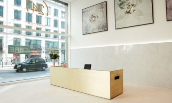 Interior view of King William Street 10-storey office and retail back to frame refurbishment 