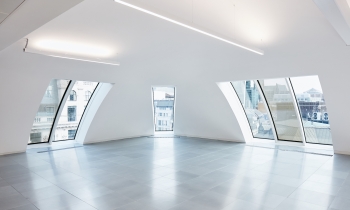 Interior view of King William Street 10-storey office and retail back to frame refurbishment 