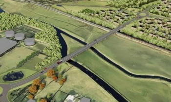 Sturry Link Road project viaduct construction