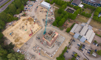 Dirac Building under construction at St John's Innovation Park in Cambridge
