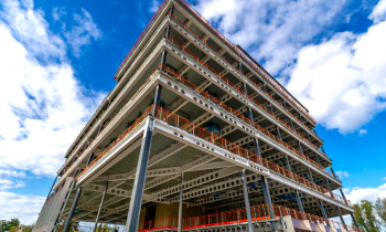Dirac Building topping out ceremony at St John's Innovation Park Cambridge