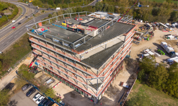 Dirac Building topping out ceremony at St John's Innovation Park Cambridge