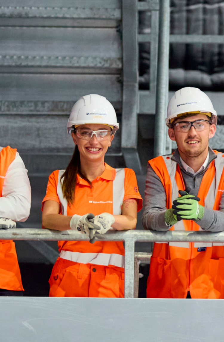 Team discussion on site