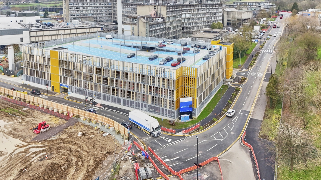 Northwick Park Access Spine Road aerial shot