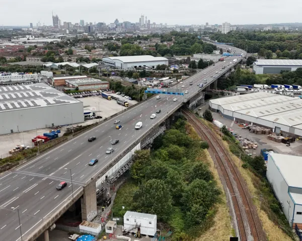 A38(M) Tame Valley Viaduct strengthening works in Birmingham