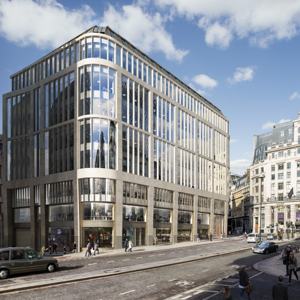 King William Street 10-storey office and retail back to frame refurbishment 