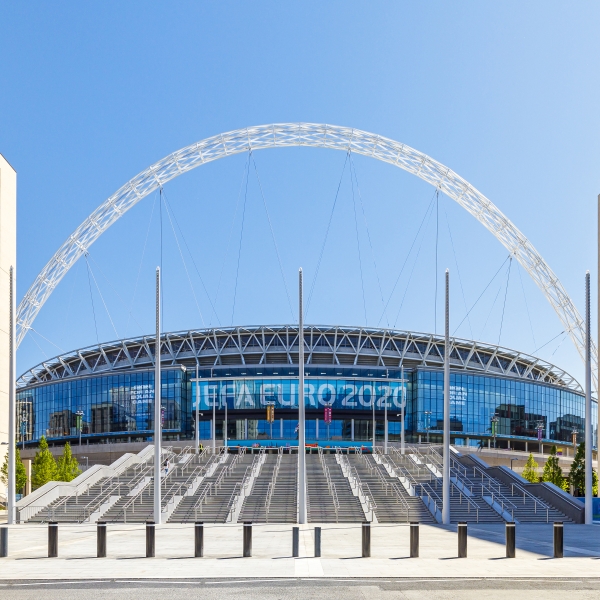 The Olympic Steps leading up to Wembley Stadium 