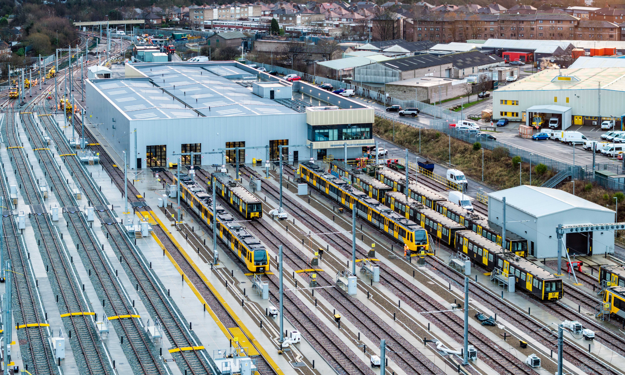 Gosforth Depot aerial shot