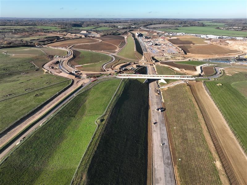 Aerial View of HS2 Chiltern tunnel south portal