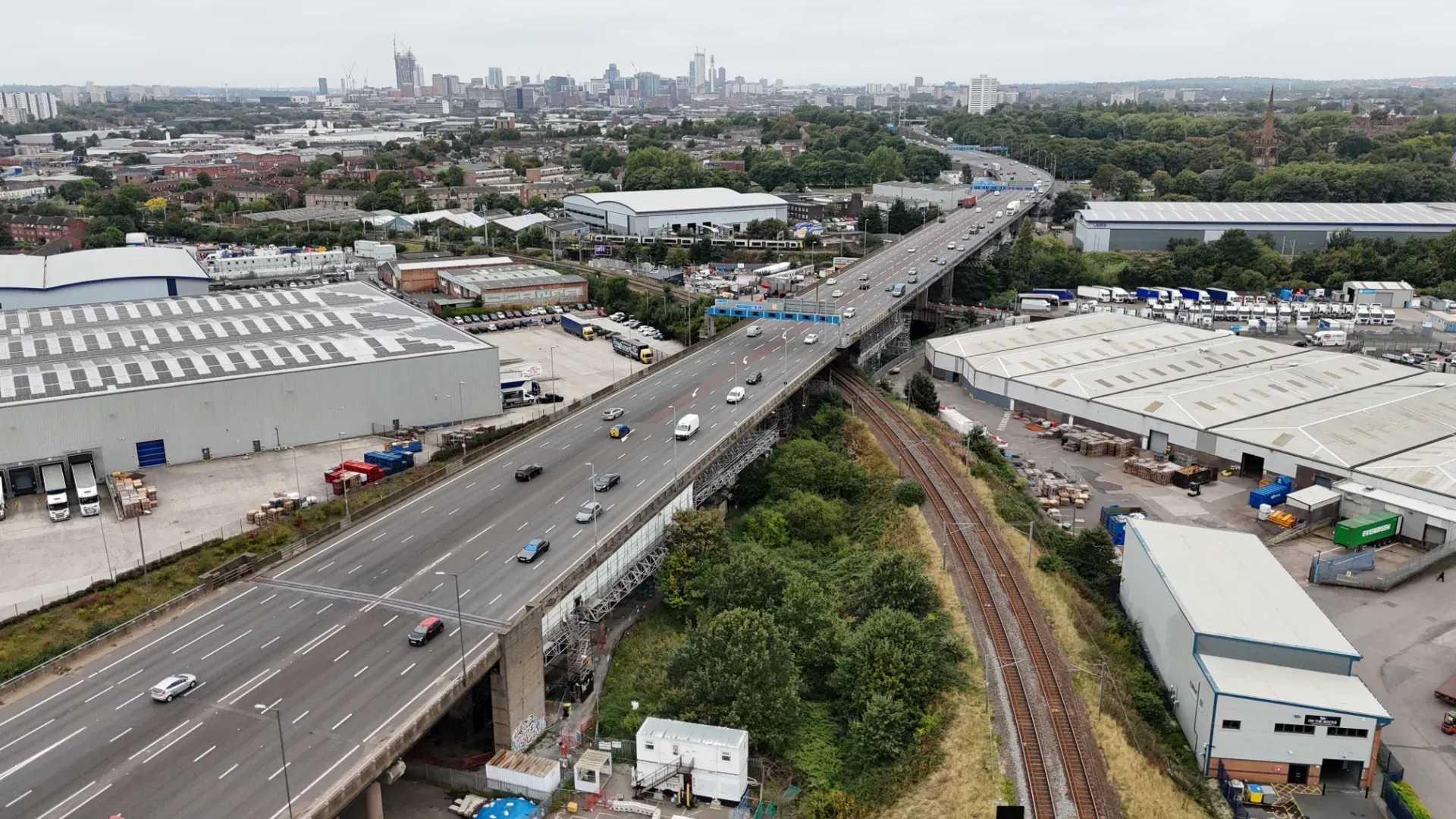 A38(M) Tame Valley Viaduct strengthening works in Birmingham
